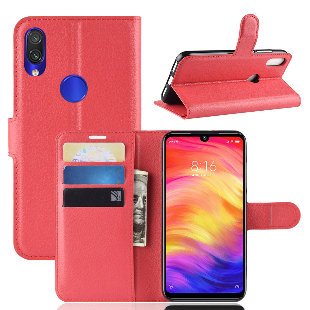 

Чехол-книжка PRESTIGE с функцией подставки для Xiaomi Redmi Note 7 (Pro) (красный)