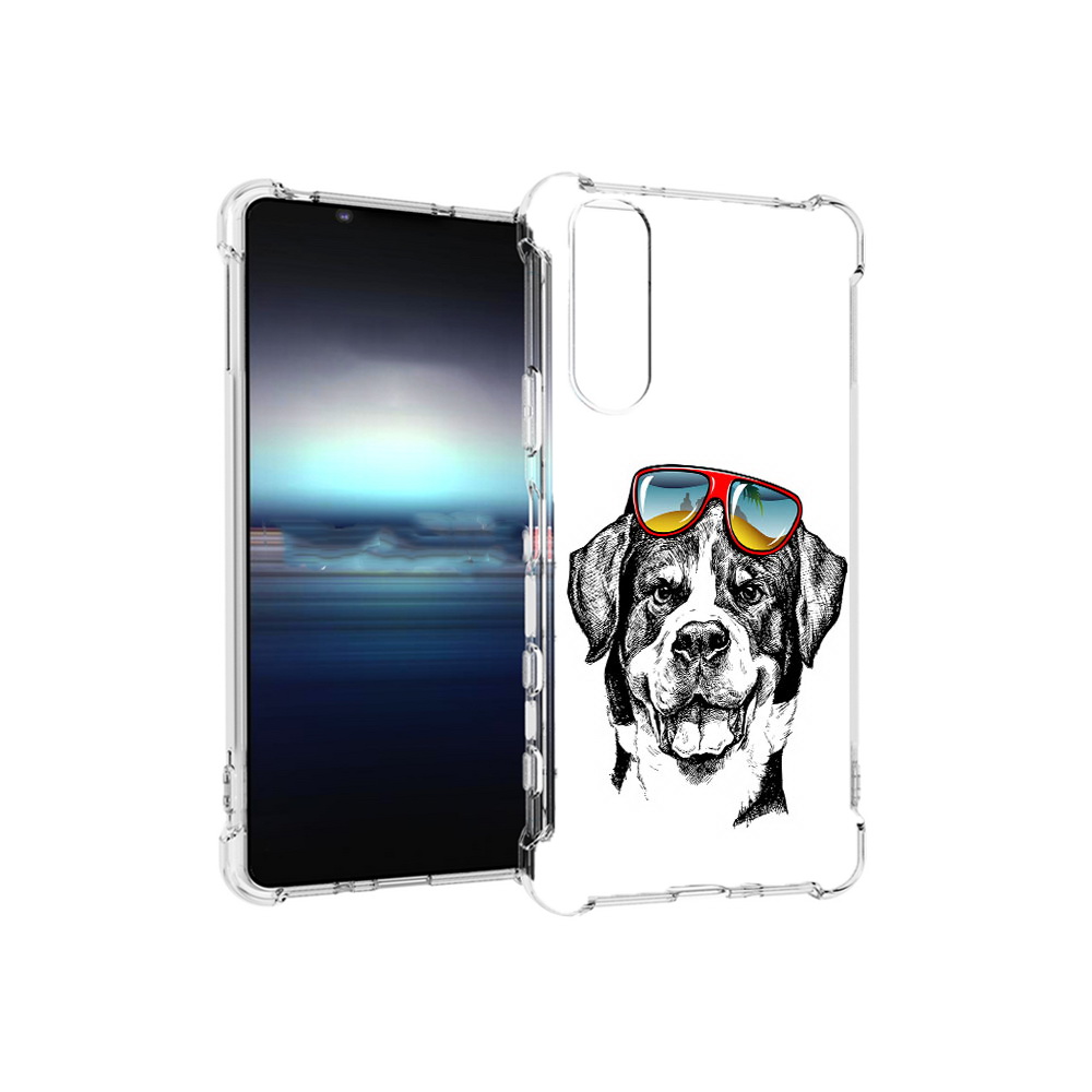 

Чехол MyPads Tocco для Sony Xperia 5 счастливая собака (PT154834.228.631), Прозрачный, Tocco