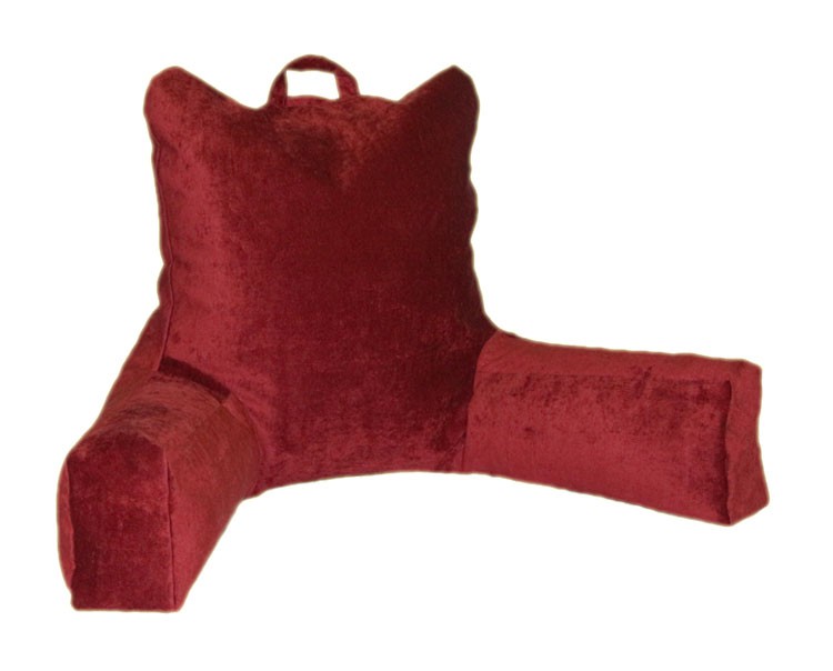 фото Кресло-подушка с подлокотниками бордовая несиделки