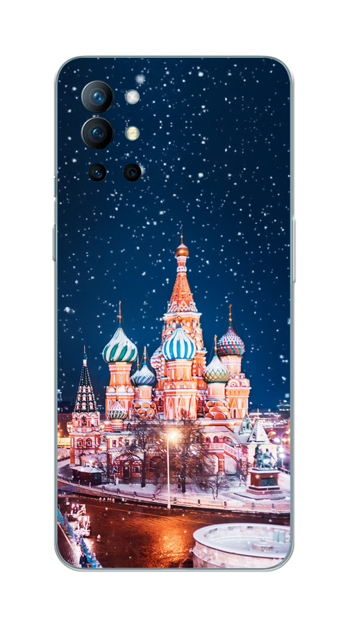 

Чехол на OnePlus 9R "Москва 1", Коричневый;синий;белый, 151650-1