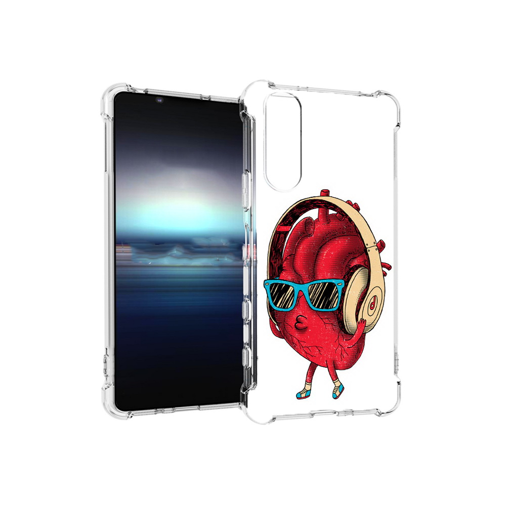 

Чехол MyPads Tocco для Sony Xperia 5 слушай сердце (PT154834.228.609), Прозрачный, Tocco