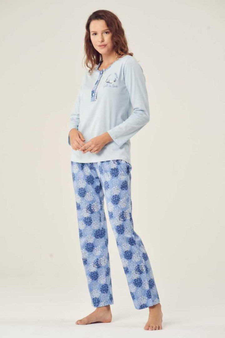 

Пижама женская K Shop Freshness.1006 синяя L (товары доставляются из-за рубежа), Freshness.1006