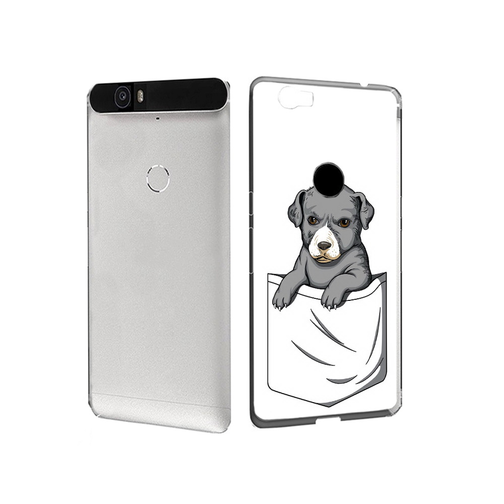 Чехол MyPads Tocco для Huawei Nexus 6P собачка в кармане (PT17717.24.611)