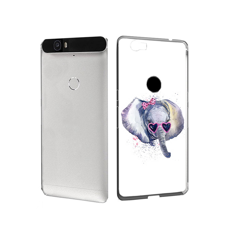 

Чехол MyPads Tocco для Huawei Nexus 6P слоник в очках (PT17717.24.608), Прозрачный, Tocco