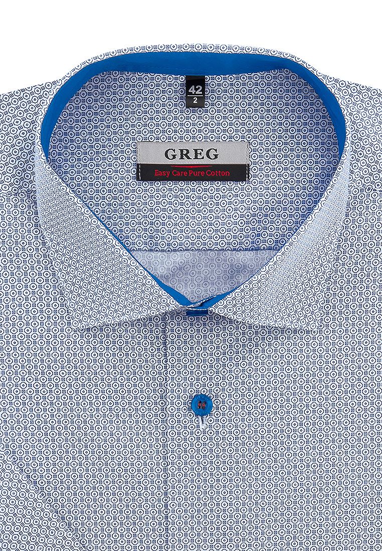 

Рубашка мужская Greg 01-00007352 голубая 39, Голубой, 01-00007352