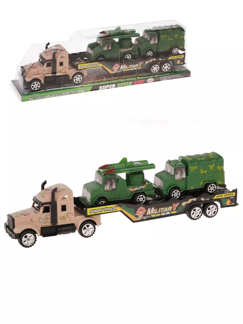 

Игровой набор Наша Игрушка Автовоз арт. 647642, Хаки;бежевый, НИ-647642