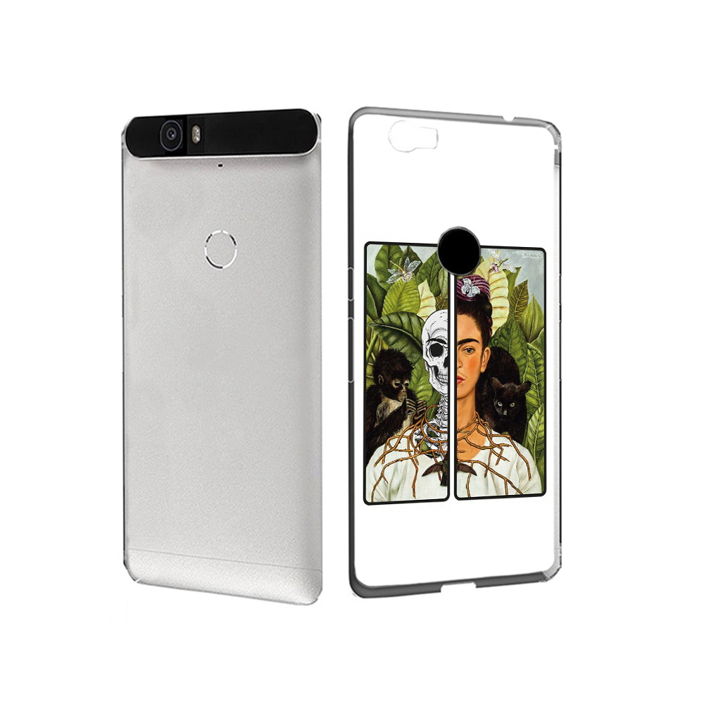 

Чехол MyPads Tocco для Huawei Nexus 6P сдвоенная картинка девушка скелет (PT17717.24.595), Прозрачный, Tocco