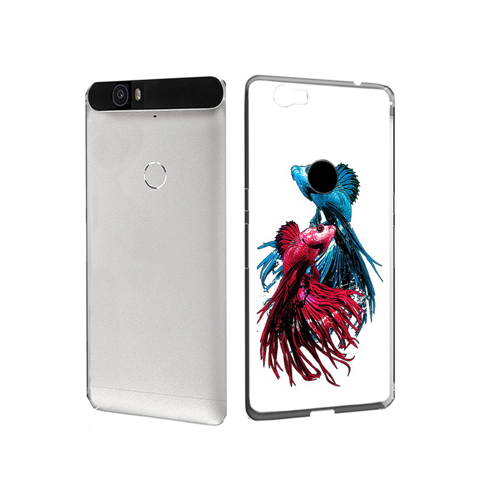 

Чехол MyPads Tocco для Huawei Nexus 6P рыбы петушки (PT17717.24.592), Прозрачный, Tocco