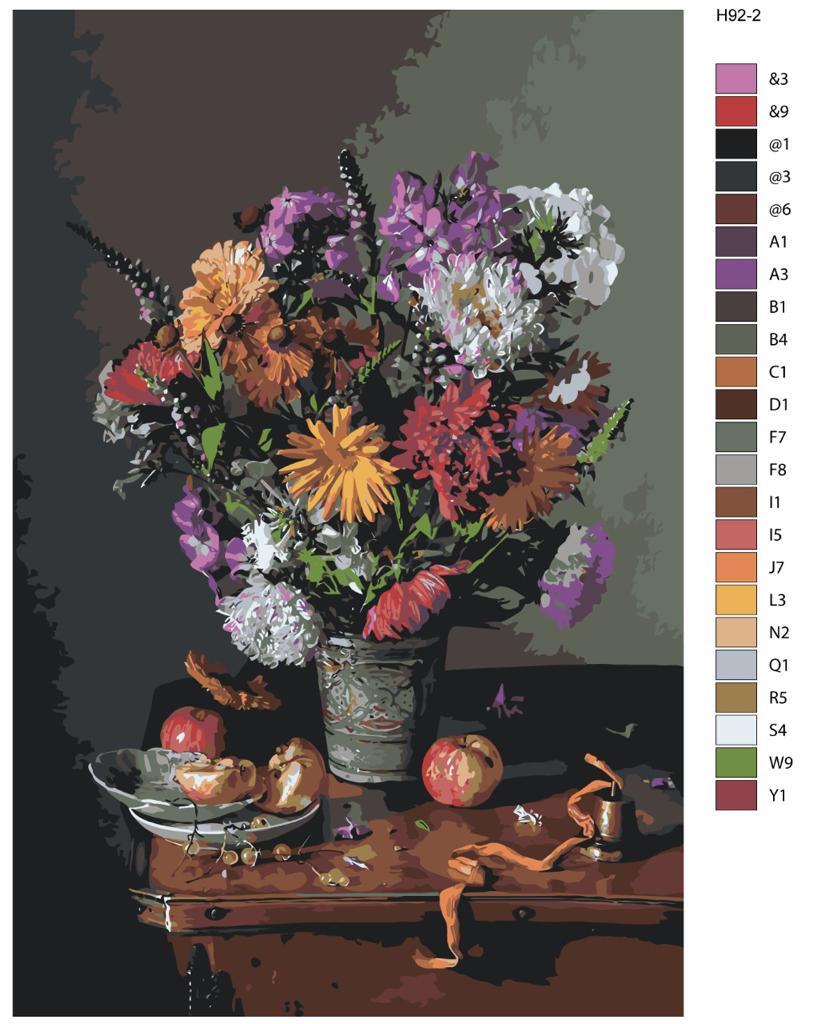 

Картина по номерам BRUSHES-PAINTS Н92, Натюрморт - Композиция с полевыми цветами
