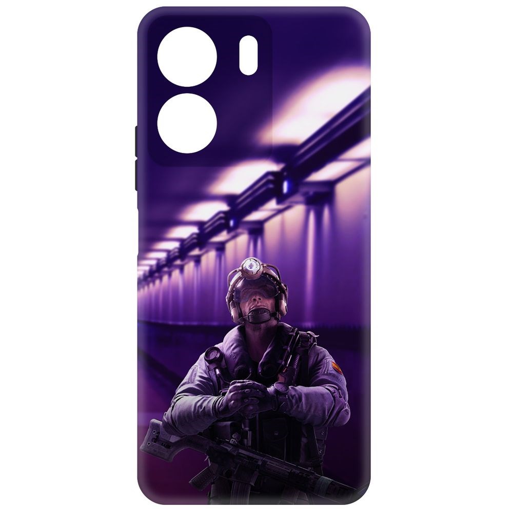 

Чехол-накладка Soft Case Cтандофф 2 (Standoff 2) - Неон для Xiaomi Redmi 13C черный