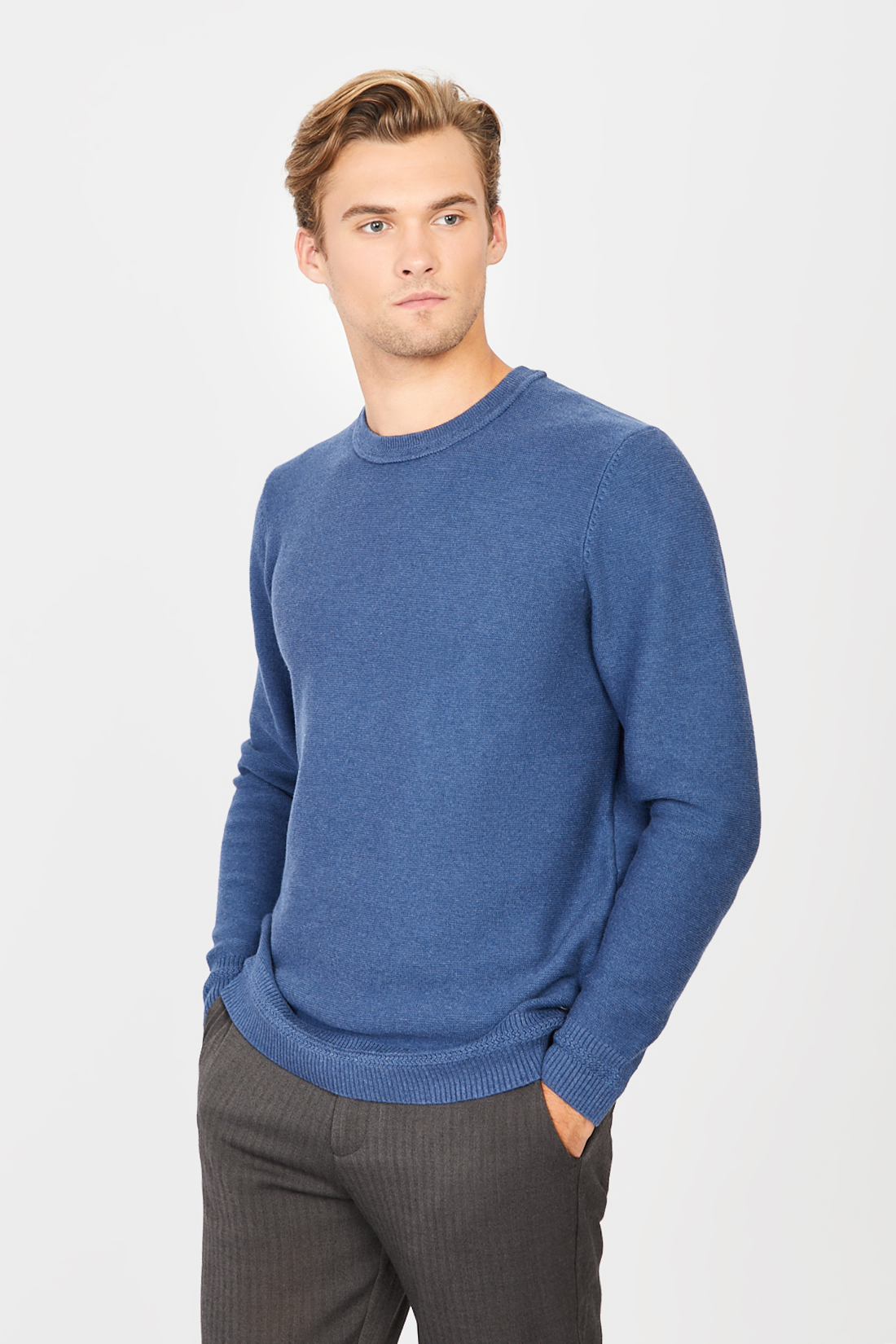 

Джемпер мужской Baon B631540 синий XXL, B631540