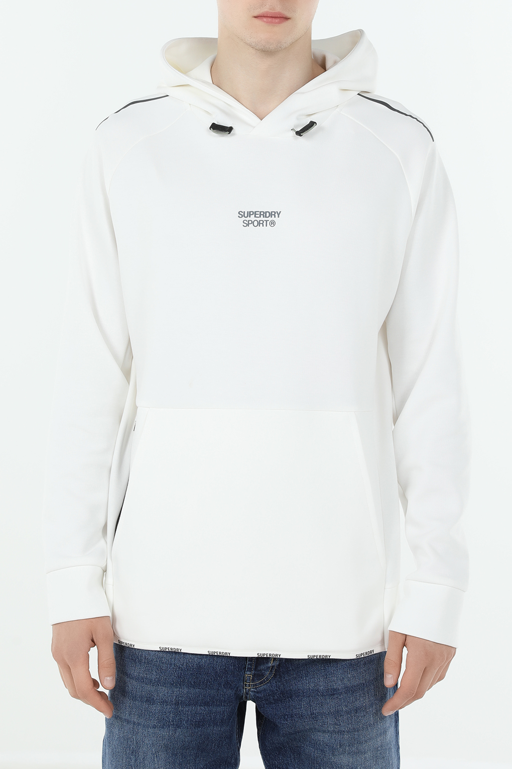 

Худи мужское Superdry M2013522A белое M, Белый, M2013522A