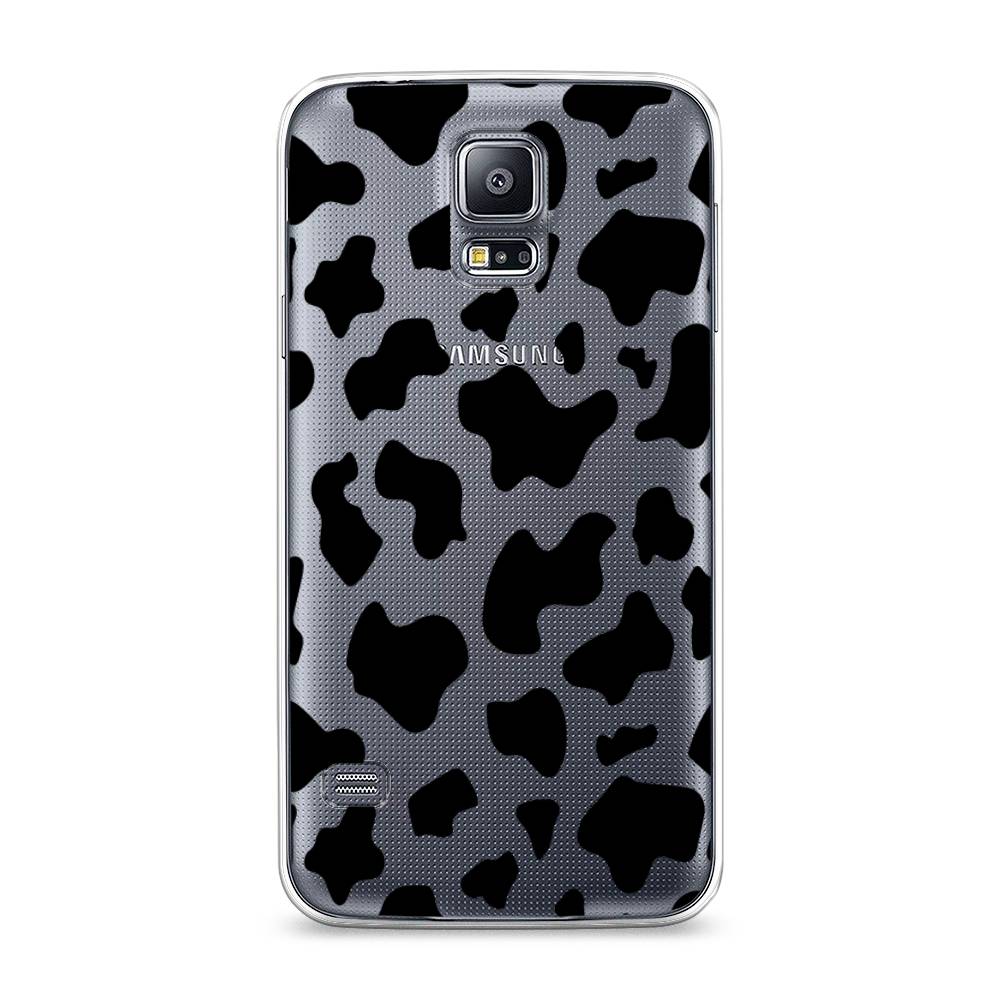 

Чехол Awog на Samsung Galaxy S5 "Пятна коровы черные", Черный, 24150-2