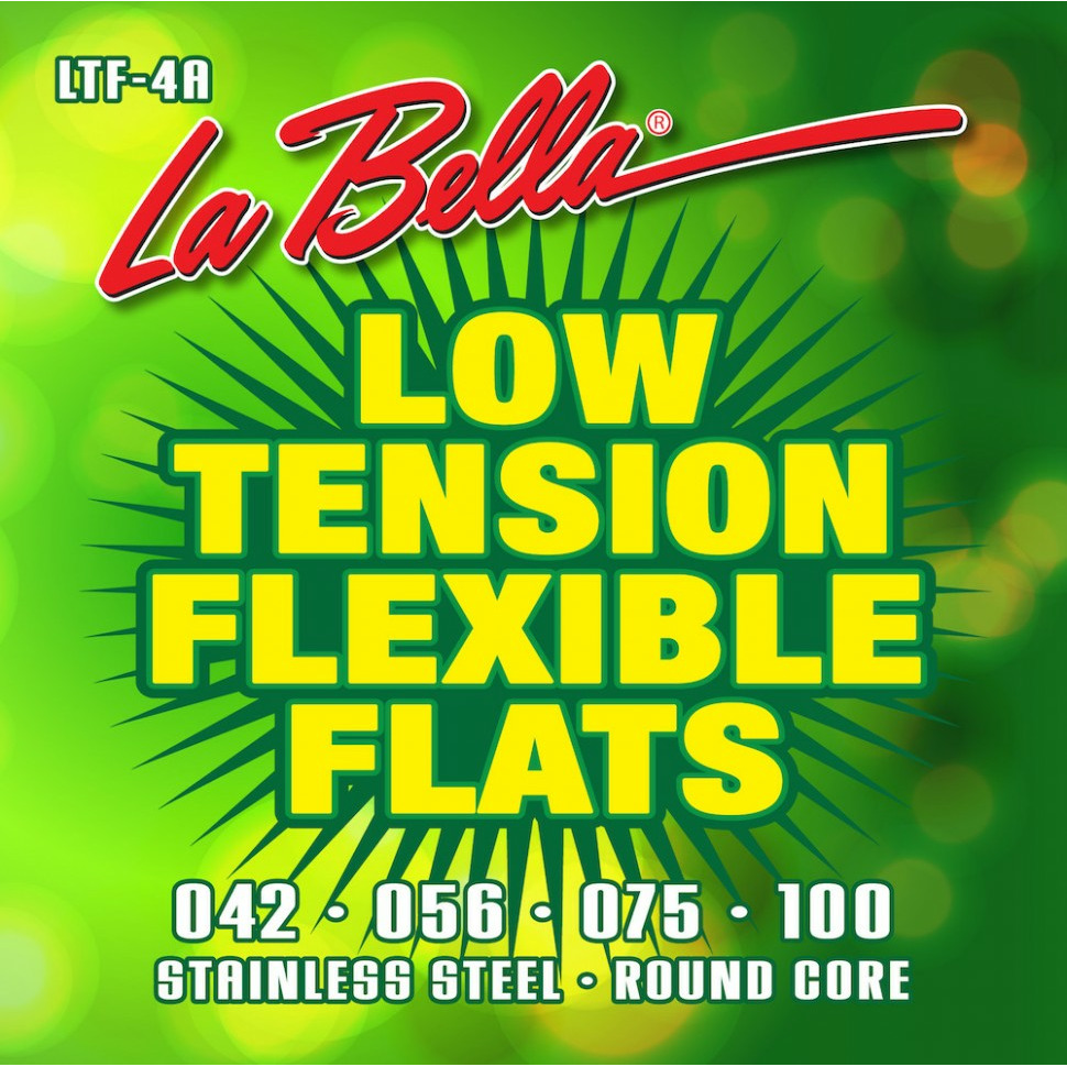 

Струны для бас-гитары LA BELLA LTF-4A Low Tension Flexible Flats, LTF-4A Low Tension Flexible Flats