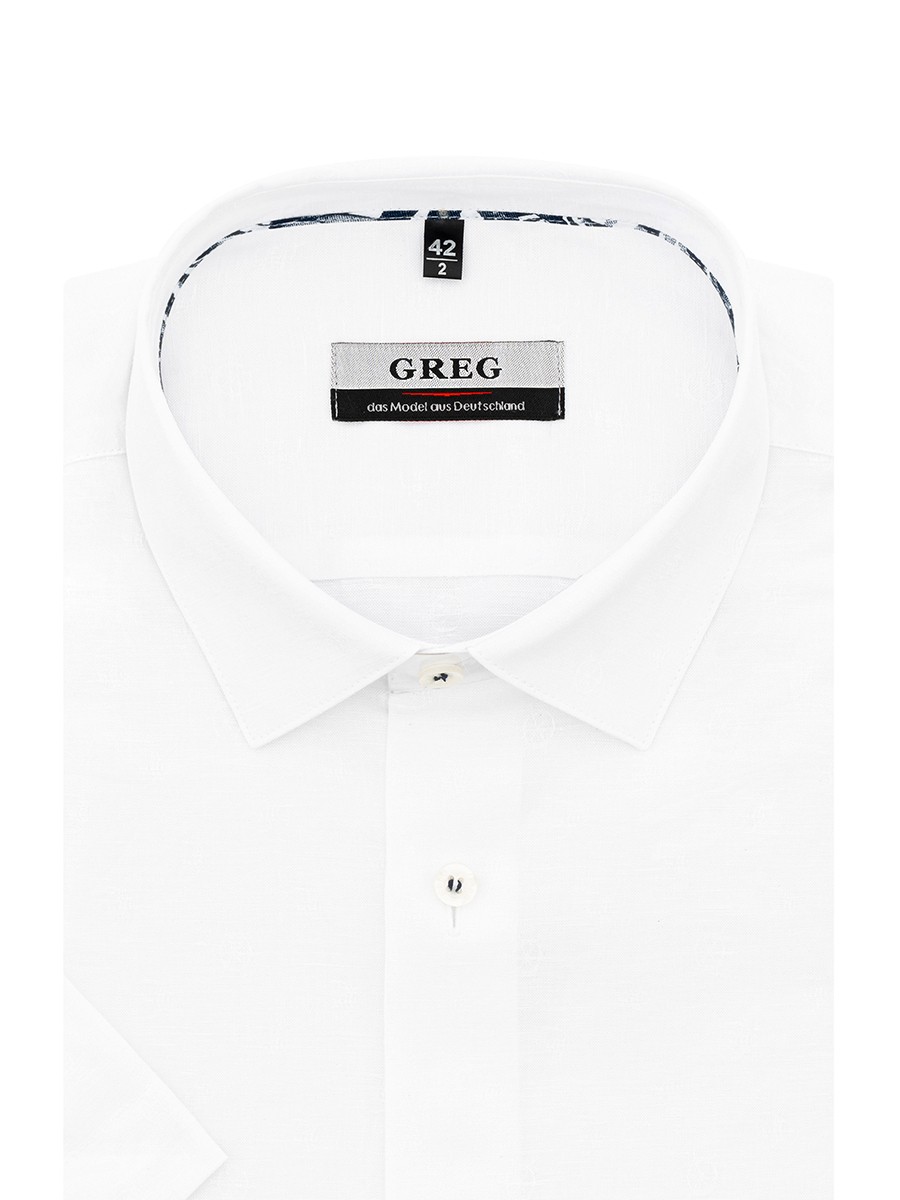 

Рубашка мужская Greg 00-00001397 белая 39, Белый, 00-00001397