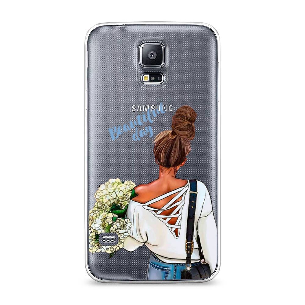 

Чехол Awog на Samsung Galaxy S5 "Beautiful day vector", Коричневый;белый;зеленый, 24150-6