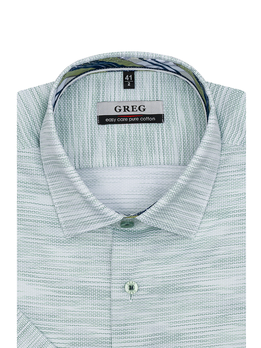 

Рубашка мужская Greg 00-00001241 зеленая 39, Зеленый, 00-00001241