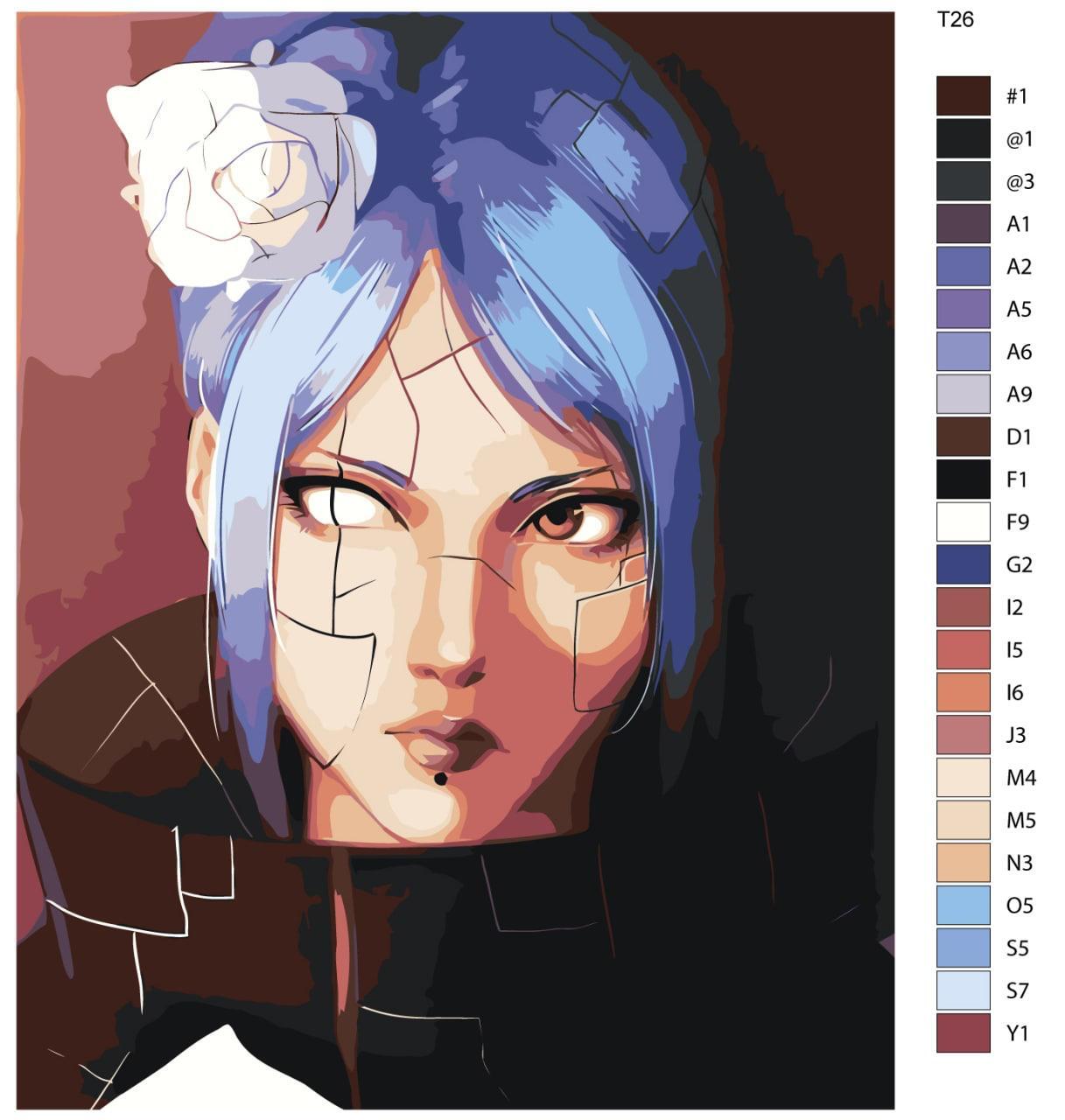 

Картина по номерам BRUSHES-PAINTS Т 26, Конан - Аниме Наруто