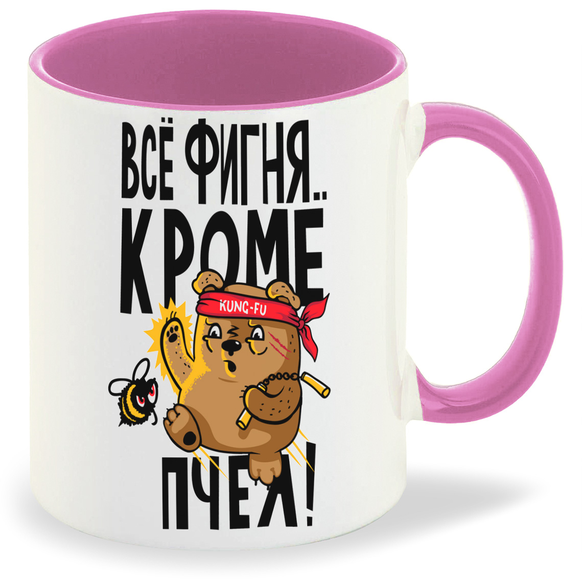 

Кружка CoolPodarok Прикол Все фигня кроме пчел, Прикол Все фигня кроме пчел