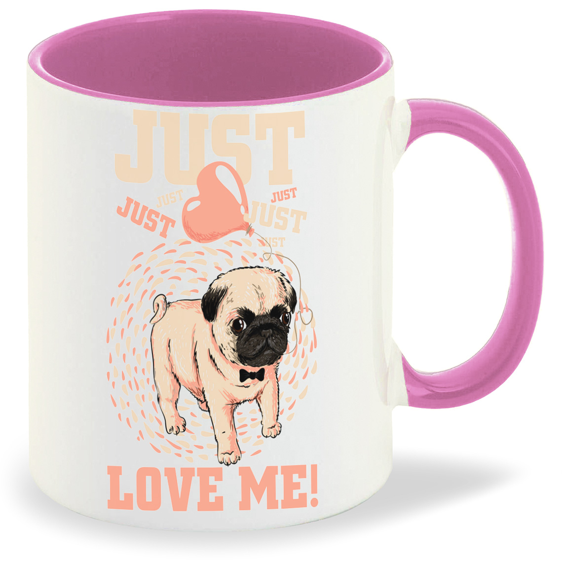 

Кружка CoolPodarok Иллюстрация Сбака jast love me, Иллюстрация Сбака jast love me