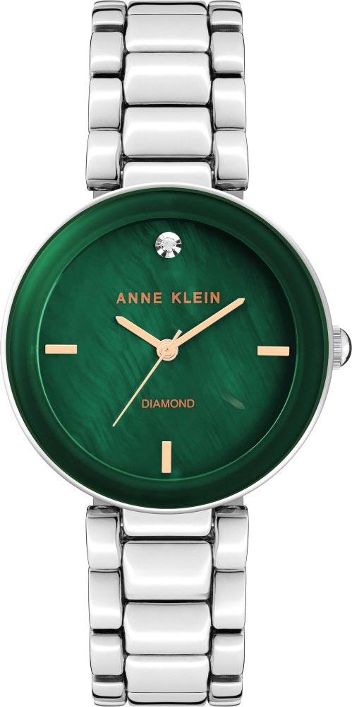 фото Наручные часы женские anne klein 1363gnsv серебристые