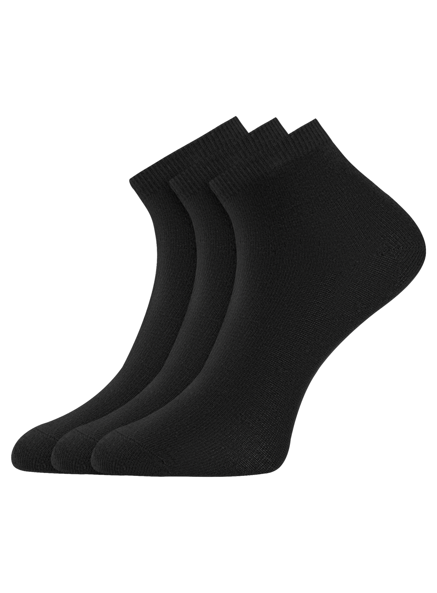 Комплект носков женских oodji 57102418T3 черных 38-40