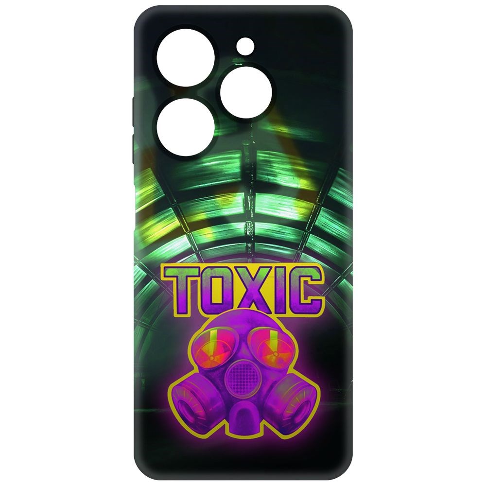 

Чехол-накладка Soft Case Cтандофф 2 (Standoff 2) - Стикер Toxic для Tecno Spark 20С черный