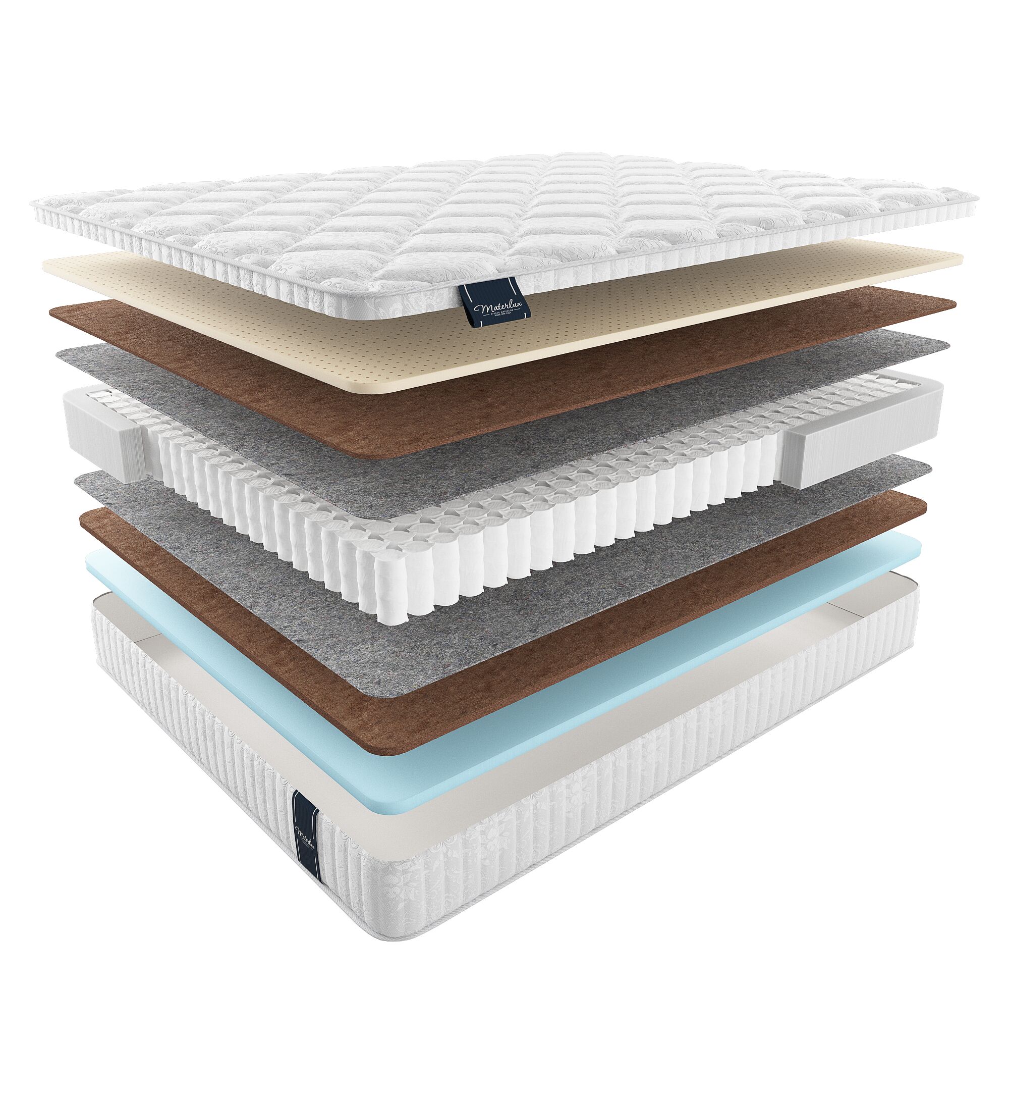 

Матрас Materlux Light Dornes 170х190, Бежевый;белый;серый;серебристый, Dornes