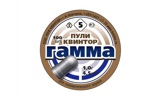 

Пули пневматические Квинтор Гамма-5 4,5 мм 1,0 гр (200 штук)