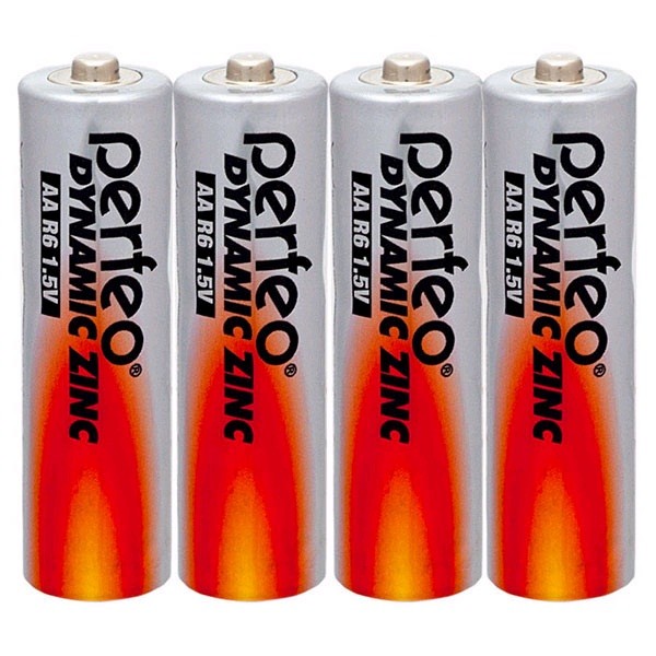 Элемент питания Perfeo Dynamic Zinc R6/316 4S, комплект 40 батареек (10 упак. х 4шт.)