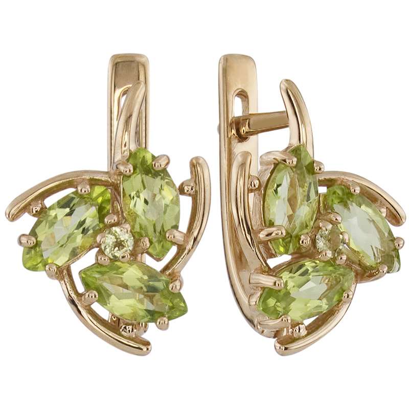 

Серьги из красного золота ALORIS 573Х, хризолит, 573Х