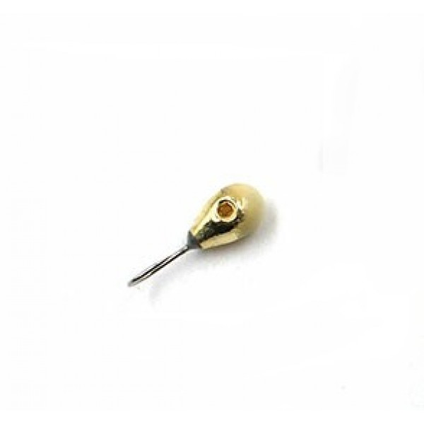 

Мормышка ЯМАН капля с отв.,цв.GOLD PLATED с фосф. пяткой d 4, 00-00017159