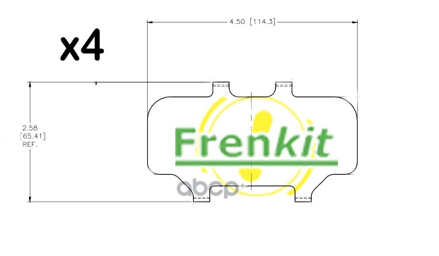 

Противоскрипные пластины тормозных колодок Frenkit 940173