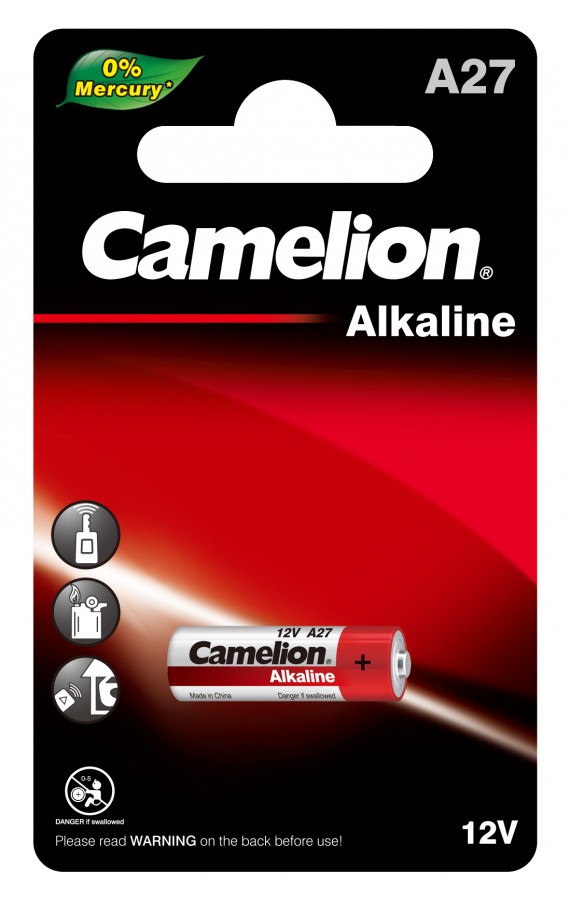 Элемент питания Camelion LR27A 12V BL1, комплект 10 шт. батарейка алкалиновая camelion mercury free ag13 bp10 lr44 10 шт