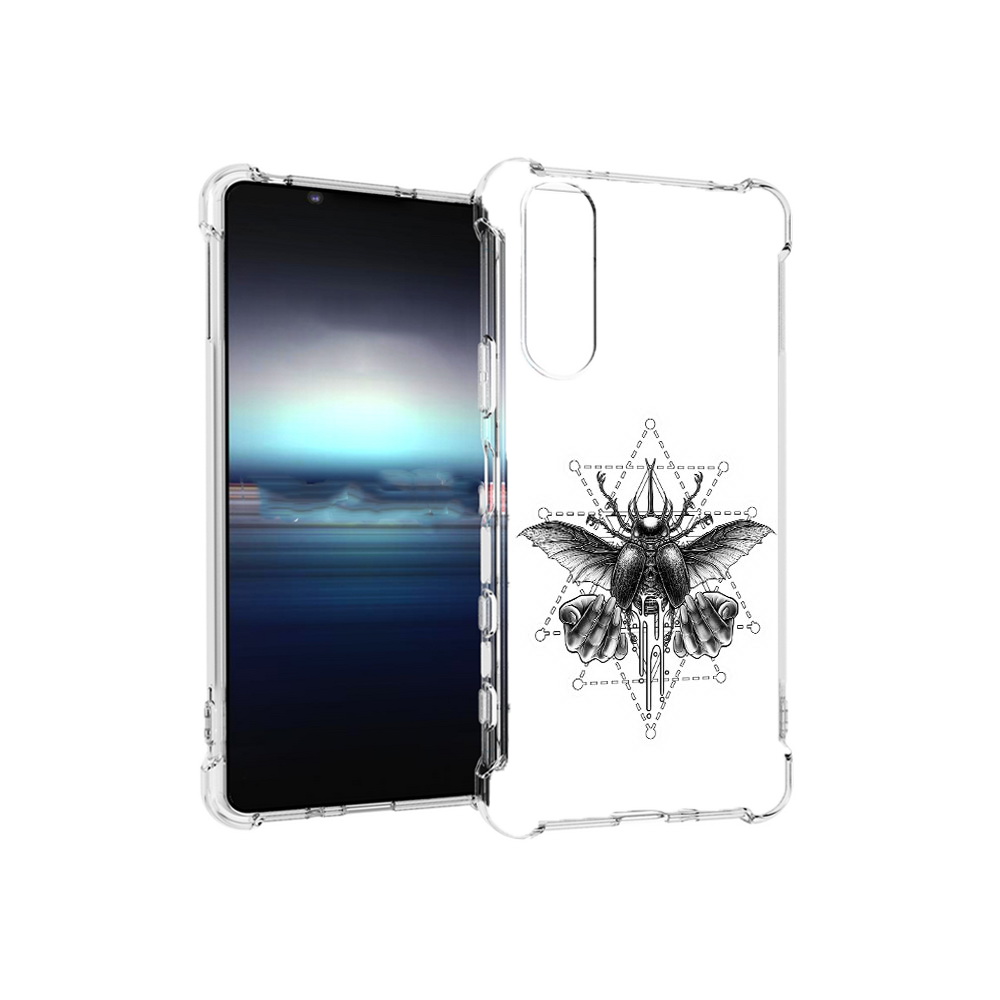 

Чехол MyPads Tocco для Sony Xperia 5 скарабей (PT154834.228.601), Прозрачный, Tocco