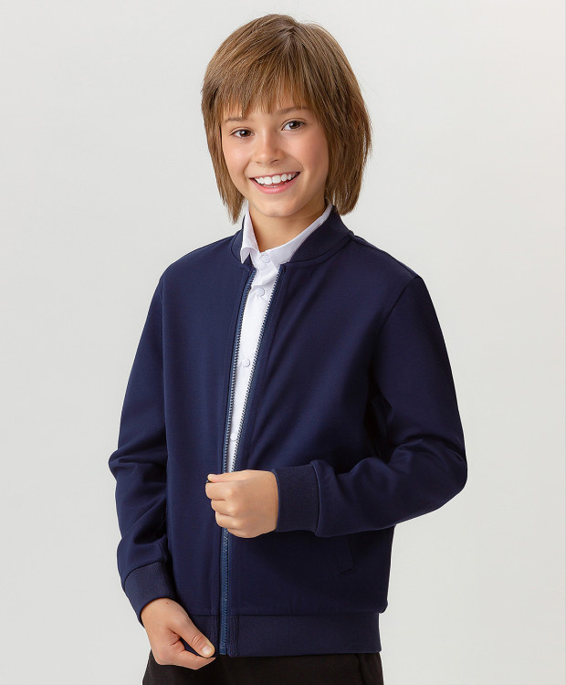 

Бомбер детский Button Blue 223BBBS16021000 синий, 152, 223BBBS16021000