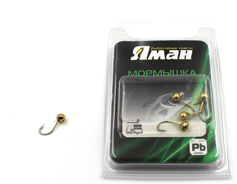 

Мормышка Yaman Шар с отв.,цв.GOLD PLATED, d 3 вес 0,2 г, 00-00030591