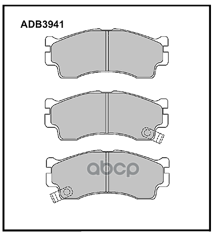 

Тормозные колодки ALLIED NIPPON дисковые передние ADB3941