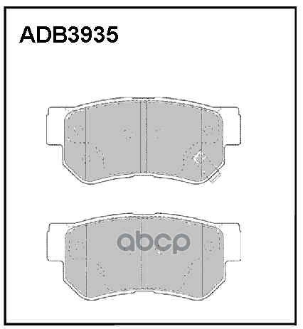 Тормозные колодки ALLIED NIPPON дисковые задние ADB3935 1050₽