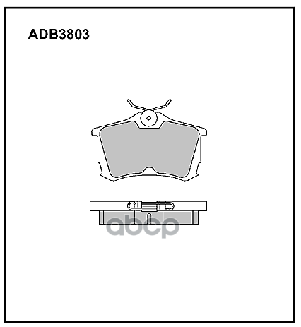 

Тормозные колодки ALLIED NIPPON дисковые задние ADB3803