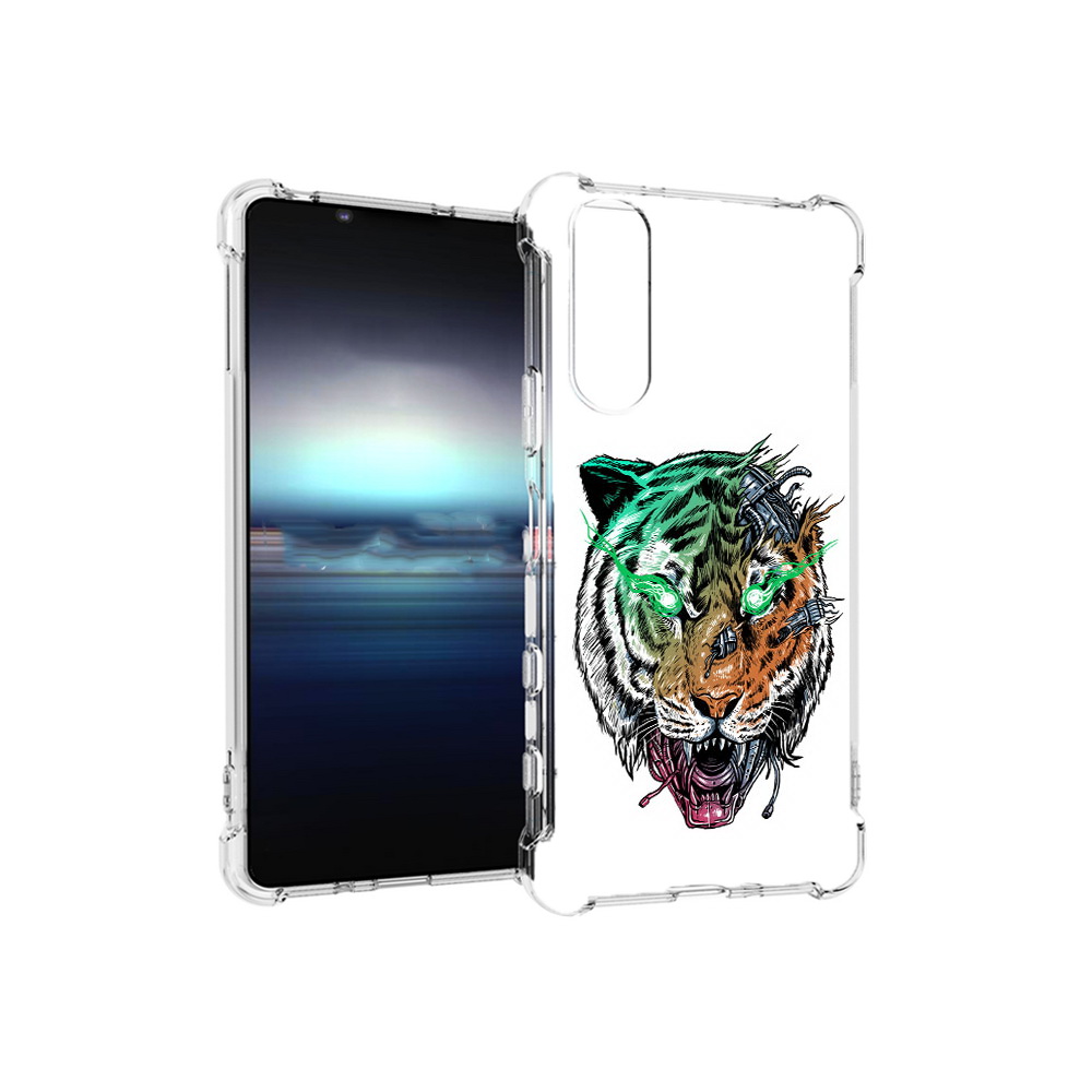 

Чехол MyPads Tocco для Sony Xperia 5 робо-тигр (PT154834.228.584), Прозрачный, Tocco