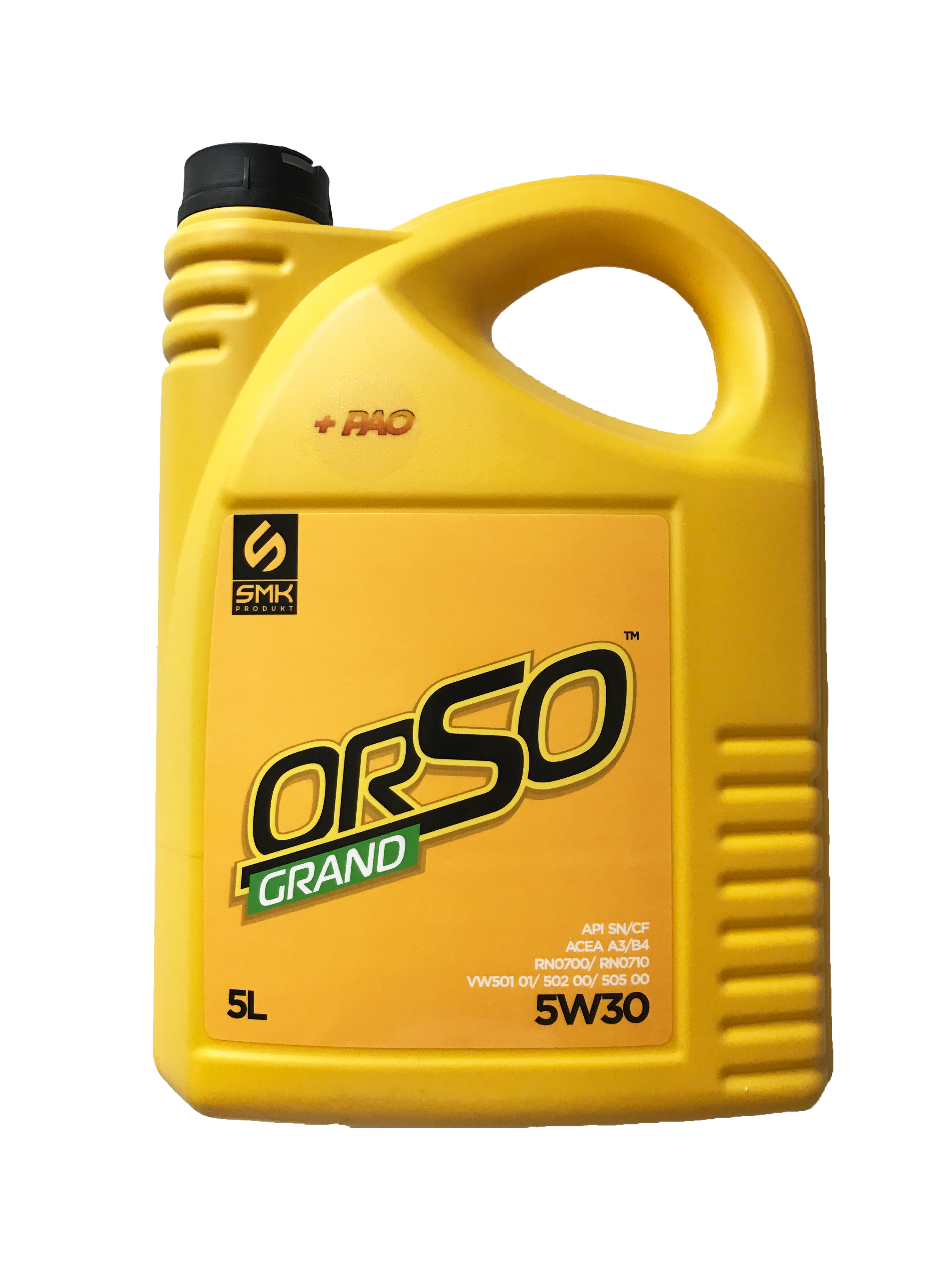 Моторное масло SMK PRODUKT ORSO Grand 5W30 5л