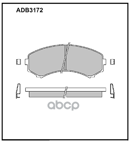 

Тормозные колодки ALLIED NIPPON дисковые передние ADB3172