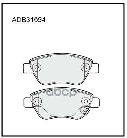 

Тормозные колодки ALLIED NIPPON дисковые передние ADB31594