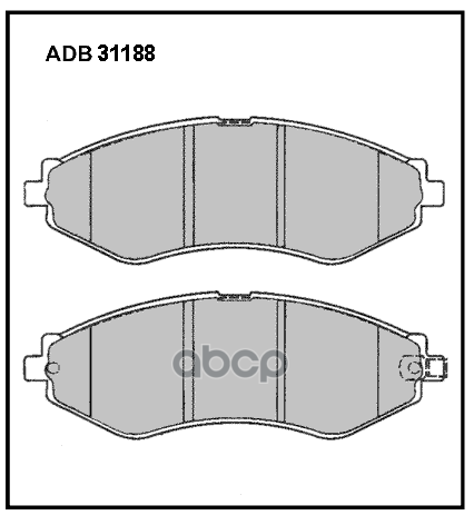 

Тормозные колодки ALLIED NIPPON дисковые передние ADB31188