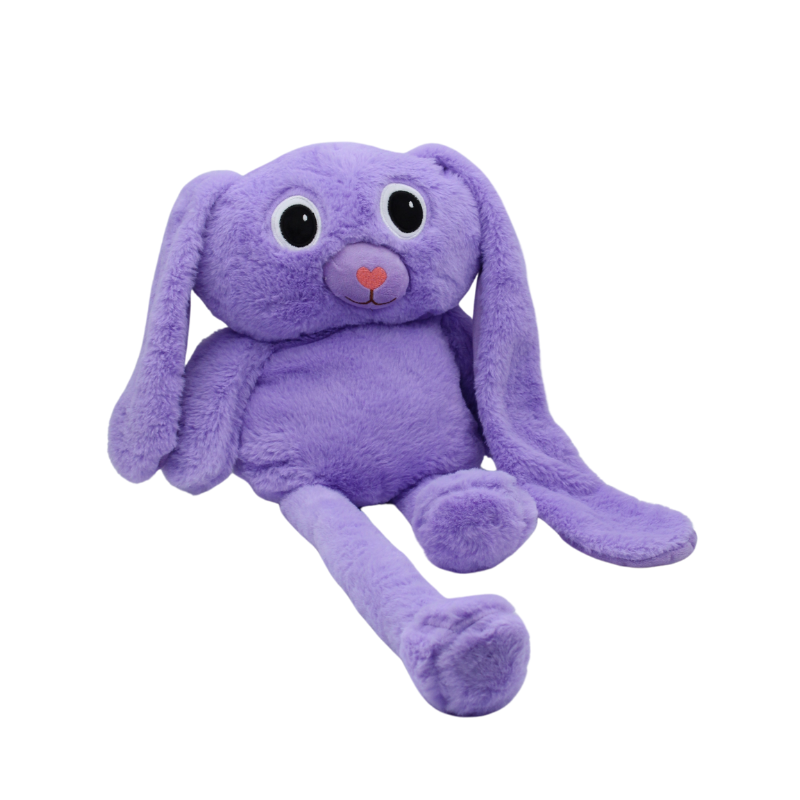 фото Мягкая игрушка кролик с регулируемыми лапками и ушками 777762/7 фиолетовый nobrand