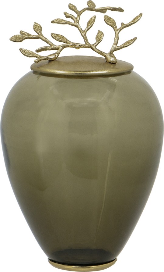 

Ваза с крышкой Glasar 83144 20х20х34см