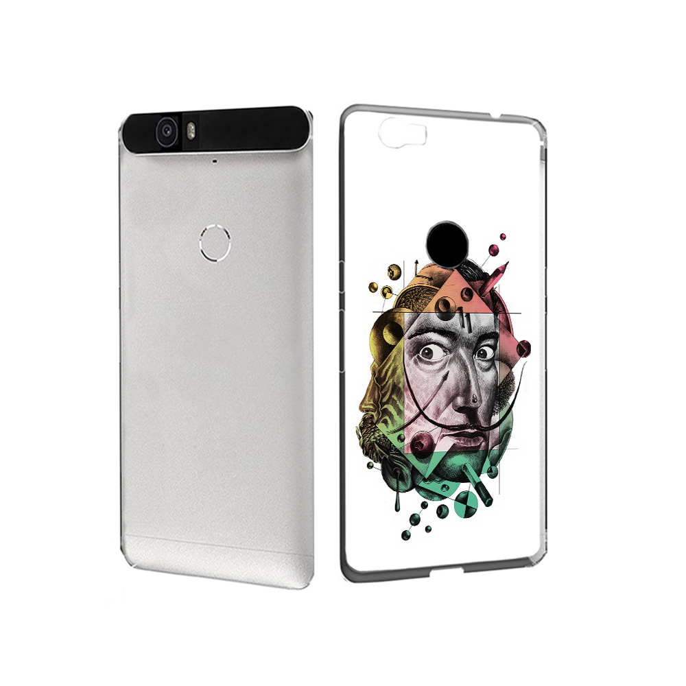 

Чехол MyPads Tocco для Huawei Nexus 6P разноцветное лицо абстракция (PT17717.24.570), Прозрачный, Tocco