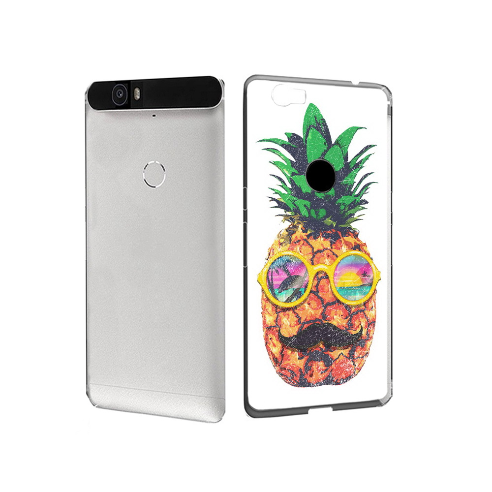 

Чехол MyPads Tocco для Huawei Nexus 6P прикольный ананас с лицом (PT17717.24.556), Прозрачный, Tocco