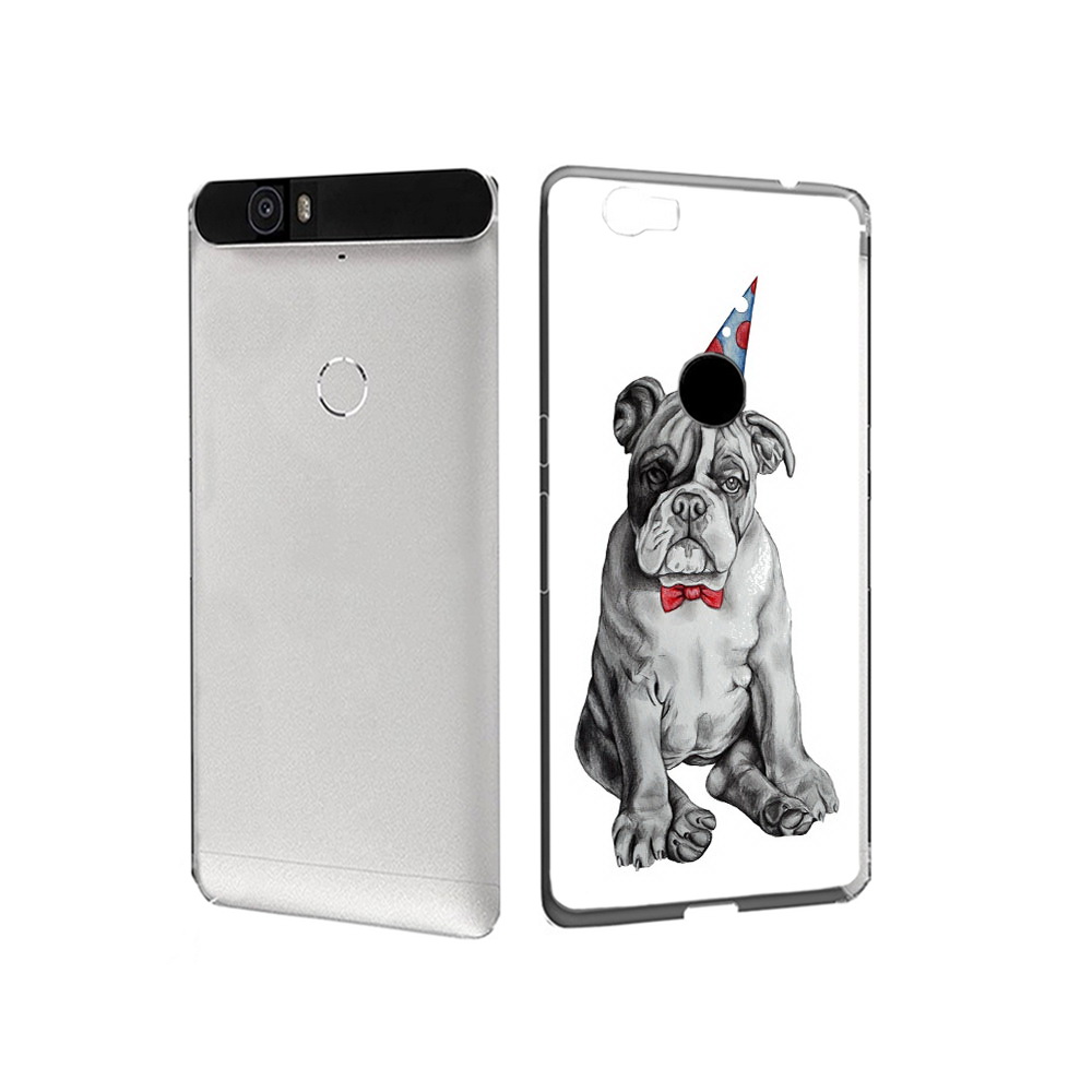

Чехол MyPads Tocco для Huawei Nexus 6P праздничный щенок (PT17717.24.554), Прозрачный, Tocco